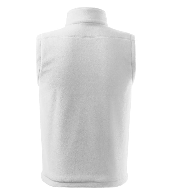 Next 518 Fleece vesta unisex — biela