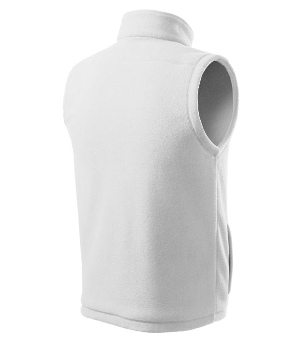 Next 518 Fleece vesta unisex — biela