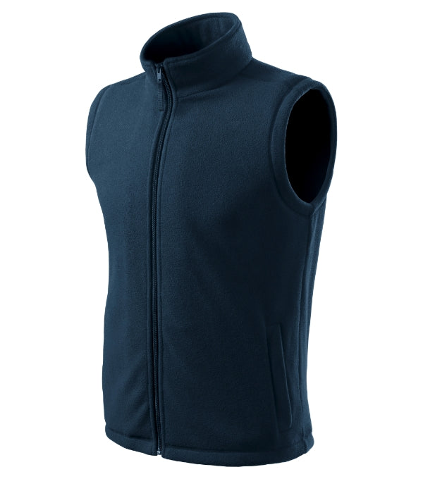 Next 518 Fleece vesta unisex — tmavomodrá