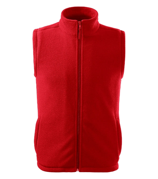 Next 518 Fleece vesta unisex — červená
