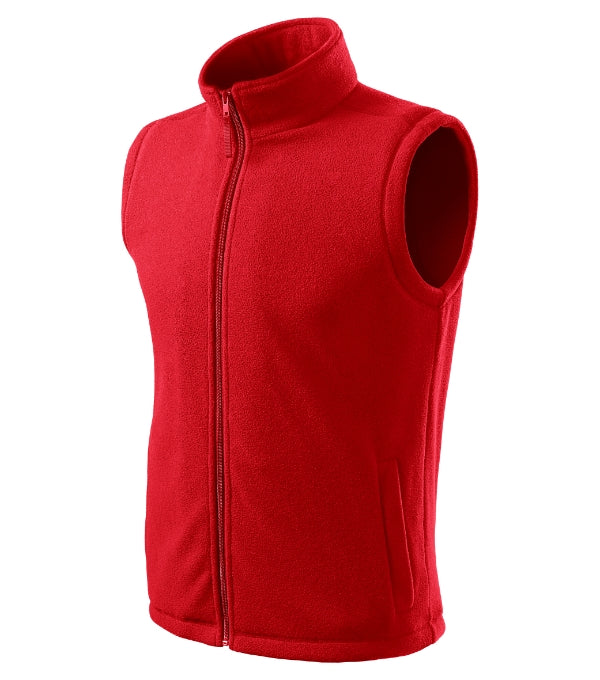 Next 518 Fleece vesta unisex — červená