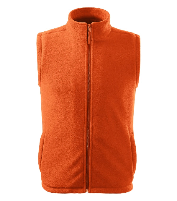 Next 518 Fleece vesta unisex — oranžová