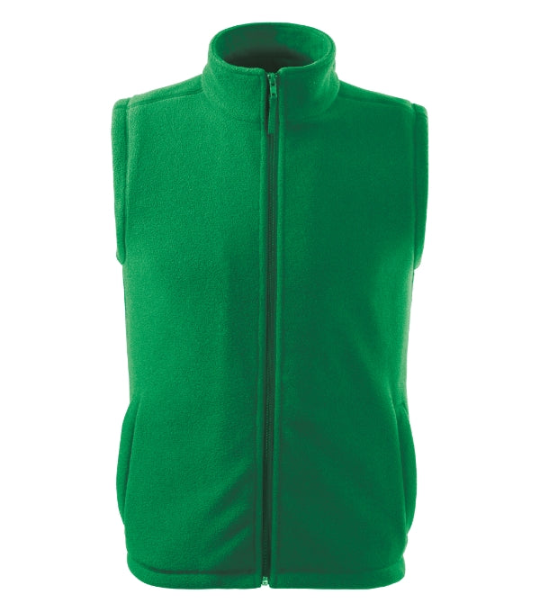 Next 518 Fleece vesta unisex — trávová zelená