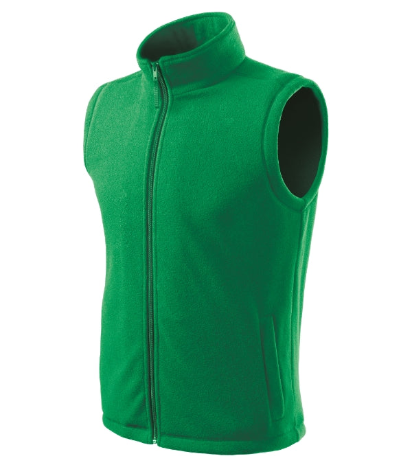 Next 518 Fleece vesta unisex — trávová zelená