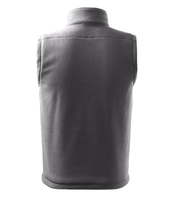 Next 518 Fleece vesta unisex — oceľovo sivá