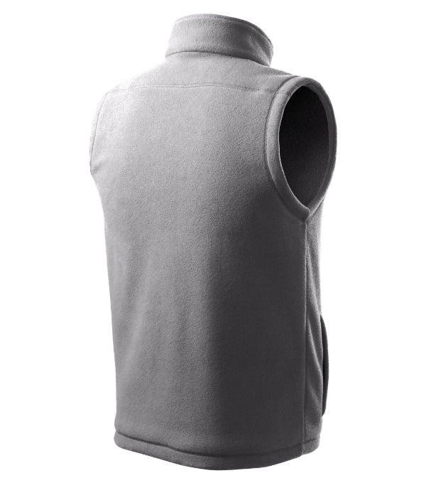 Next 518 Fleece vesta unisex — oceľovo sivá