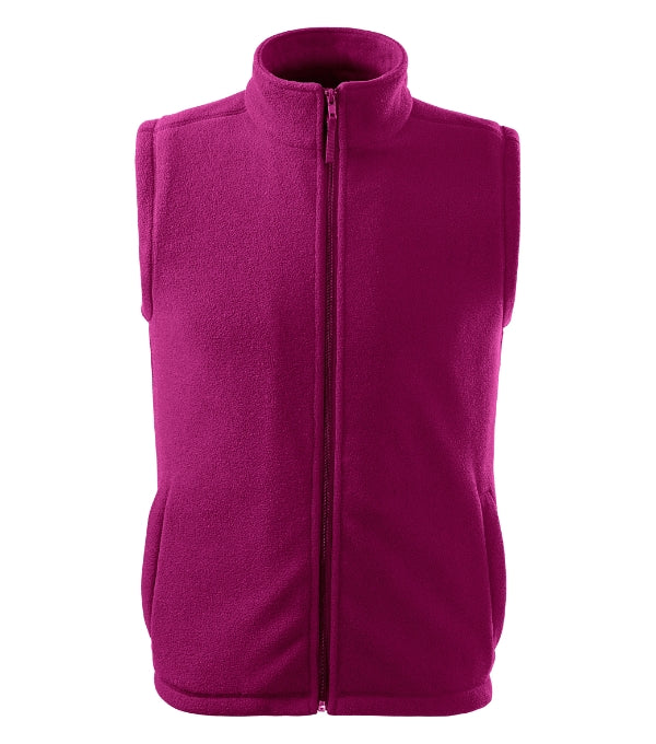 Next 518 Fleece vesta unisex — fuchsia red
