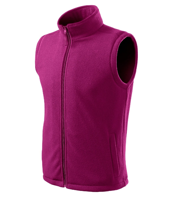 Next 518 Fleece vesta unisex — fuchsia red