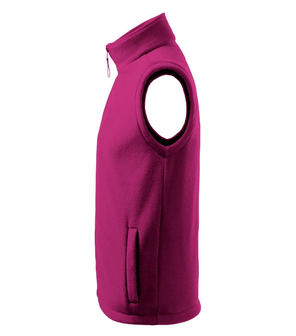 Next 518 Fleece vesta unisex — fuchsia red