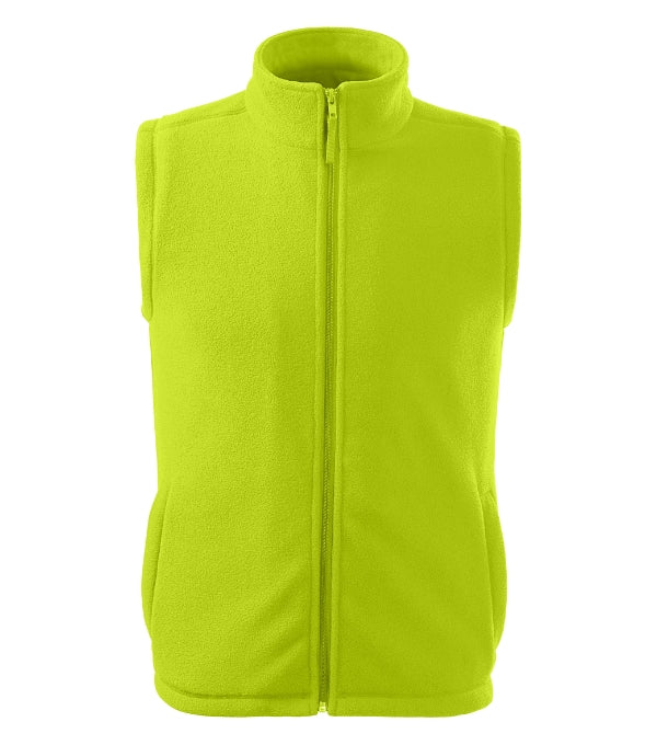 Next 518 Fleece vesta unisex — limetková