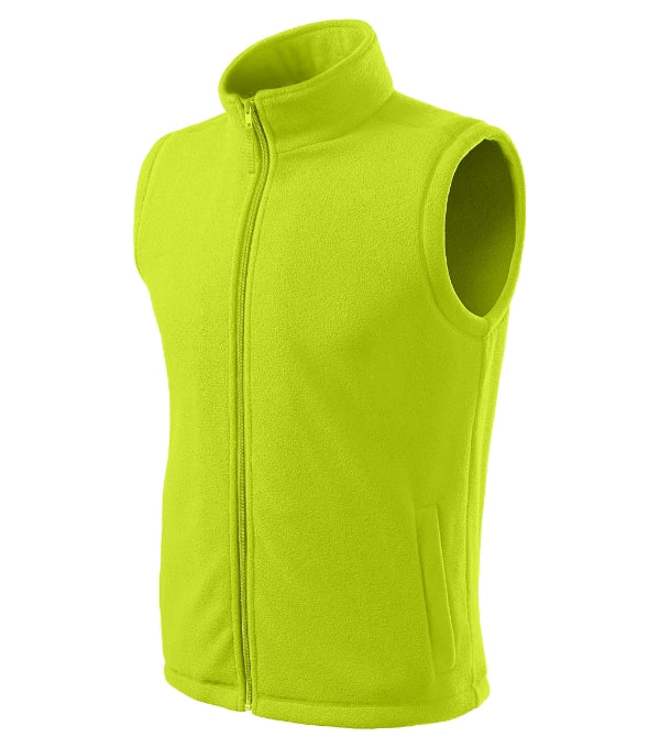 Next 518 Fleece vesta unisex — limetková