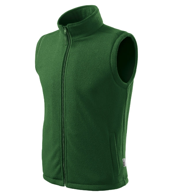 Next 518 Fleece vesta unisex — fľaškovozelená 06 (brand label)
