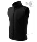 Next 518 Fleece vesta unisex — čierna 01 (brand label)