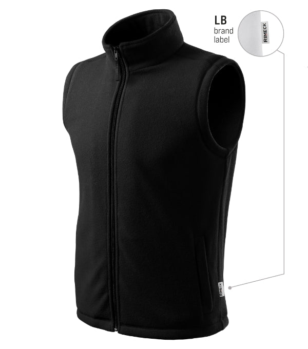 Next 518 Fleece vesta unisex — čierna 01 (brand label)