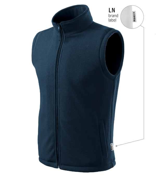 Next 518 Fleece vesta unisex — tmavomodrá 02 (brand label)
