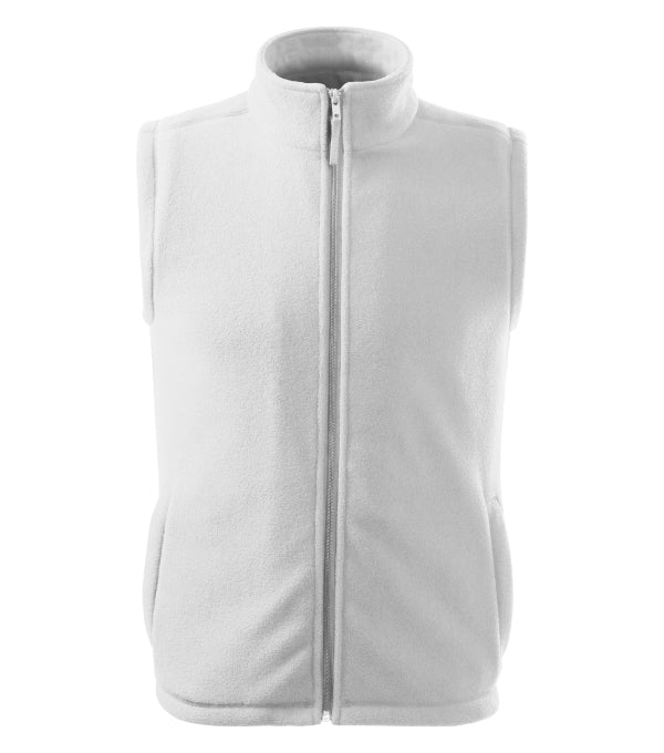 Next 518 Fleece vesta unisex — biela 00 (brand label)