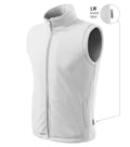 Next 518 Fleece vesta unisex — biela 00 (brand label)