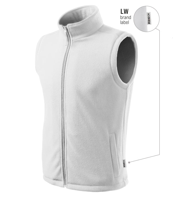 Next 518 Fleece vesta unisex — biela 00 (brand label)