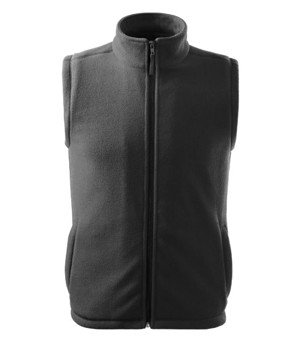 Next 518 Fleece vesta unisex — oceľovo sivá 36 (brand label)