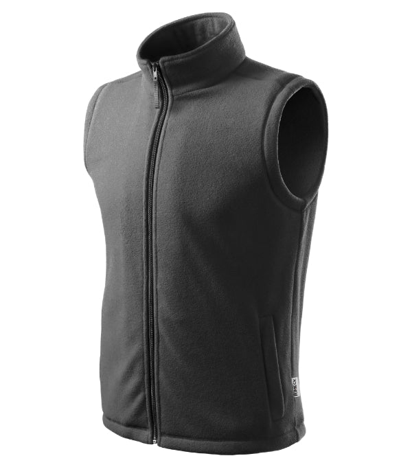 Next 518 Fleece vesta unisex — oceľovo sivá 36 (brand label)