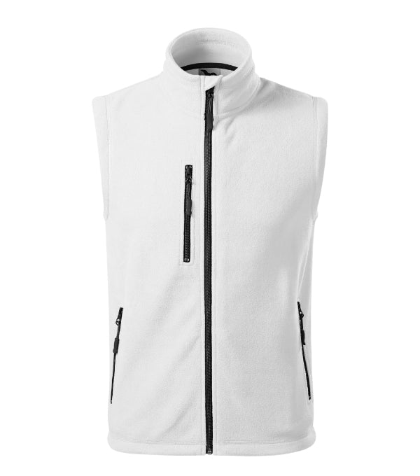 Exit 525 Fleece vesta unisex — biela