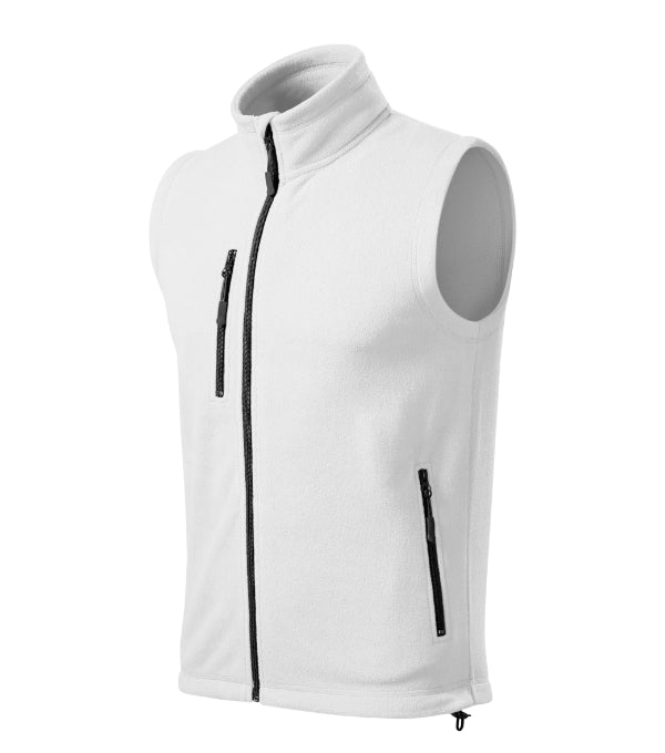 Exit 525 Fleece vesta unisex — biela
