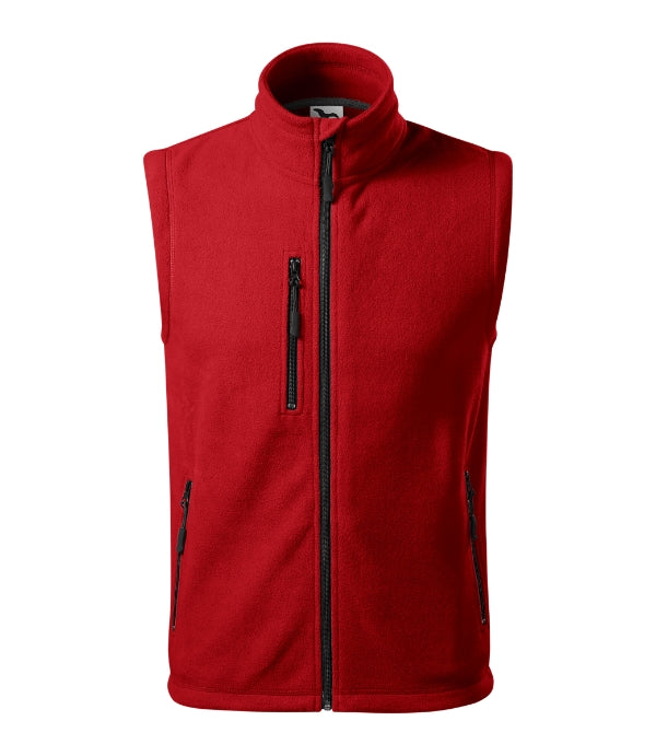 Exit 525 Fleece vesta unisex — červená