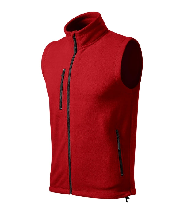 Exit 525 Fleece vesta unisex — červená