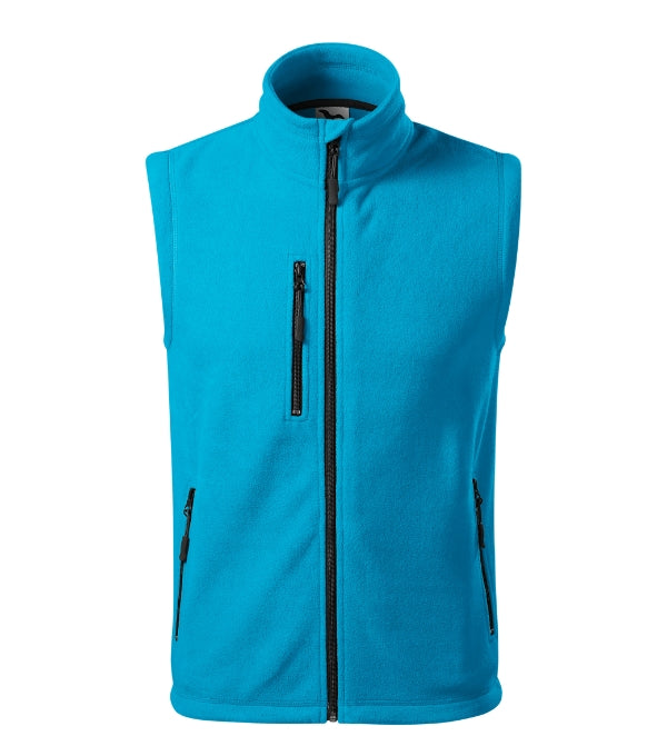 Exit 525 Fleece vesta unisex — tyrkysová