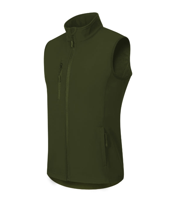 Trail 568 Softshellová vesta pánska — military