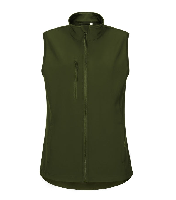 Trail 569 Softshellová vesta dámska — military