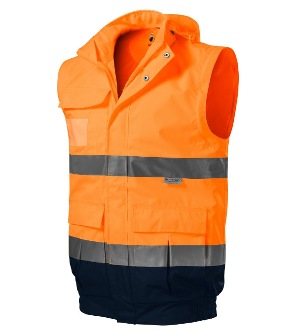 HV Guard 4 in 1 5V2 Bunda unisex — fluorescenčná oranžová
