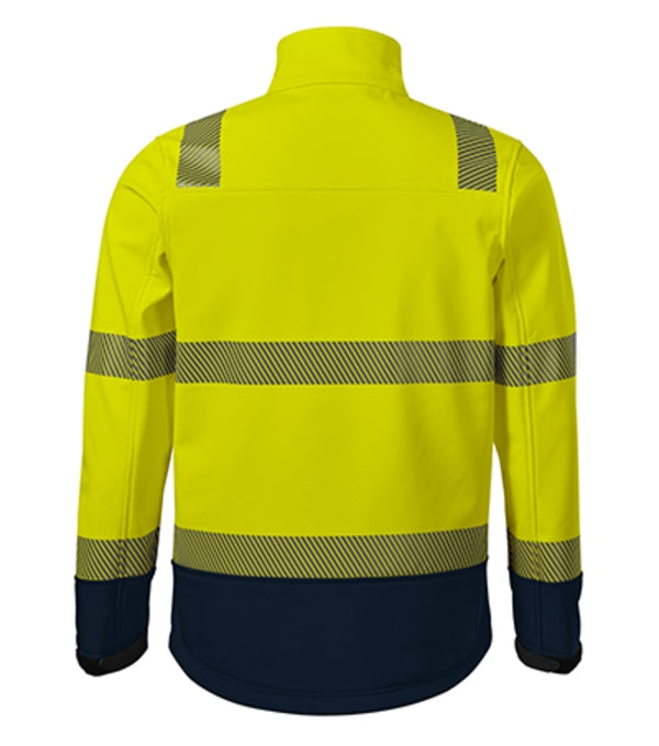 HV Drop 5V3 Softshellová bunda unisex — fluorescenčná žltá