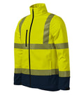 HV Drop 5V3 Softshellová bunda unisex — fluorescenčná žltá
