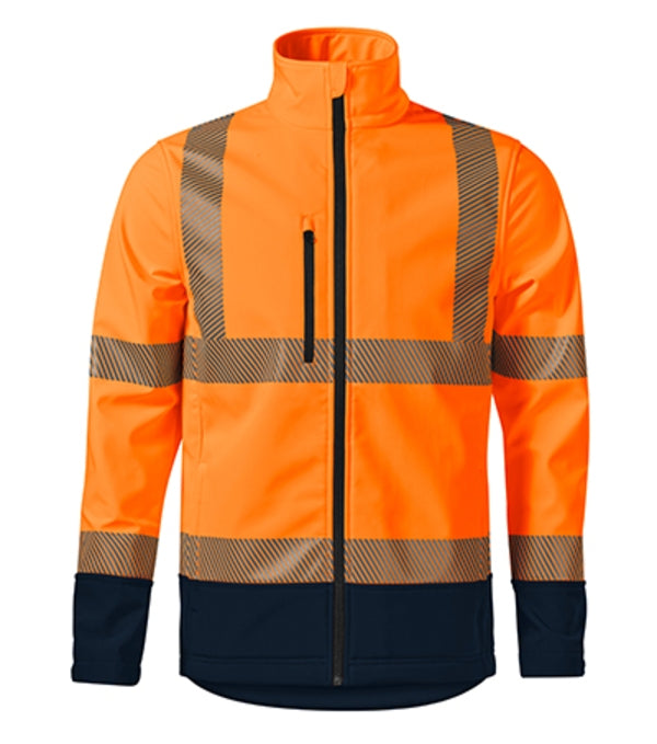 HV Drop 5V3 Softshellová bunda unisex — fluorescenčná oranžová