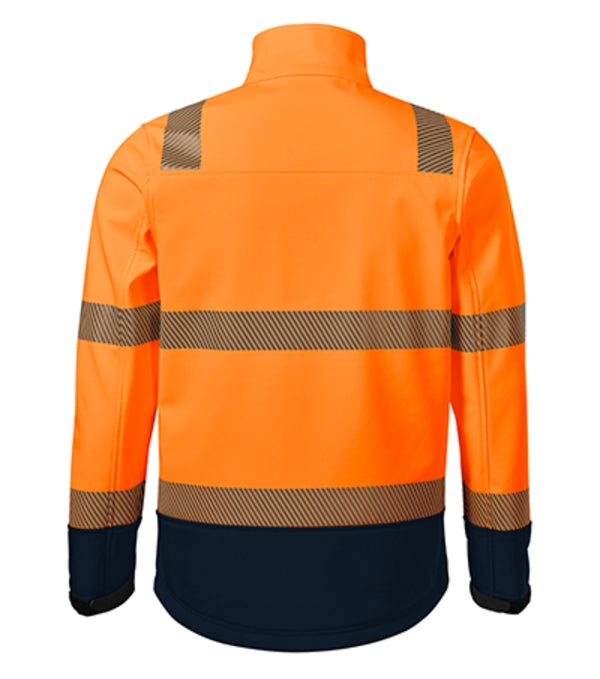 HV Drop 5V3 Softshellová bunda unisex — fluorescenčná oranžová