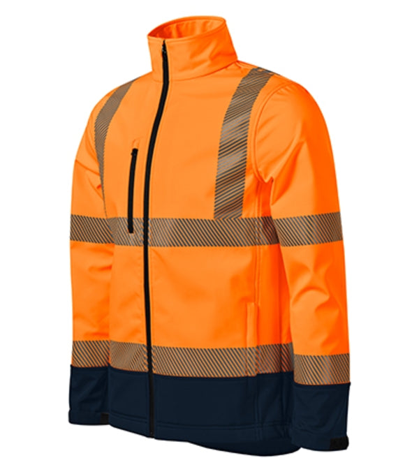 HV Drop 5V3 Softshellová bunda unisex — fluorescenčná oranžová