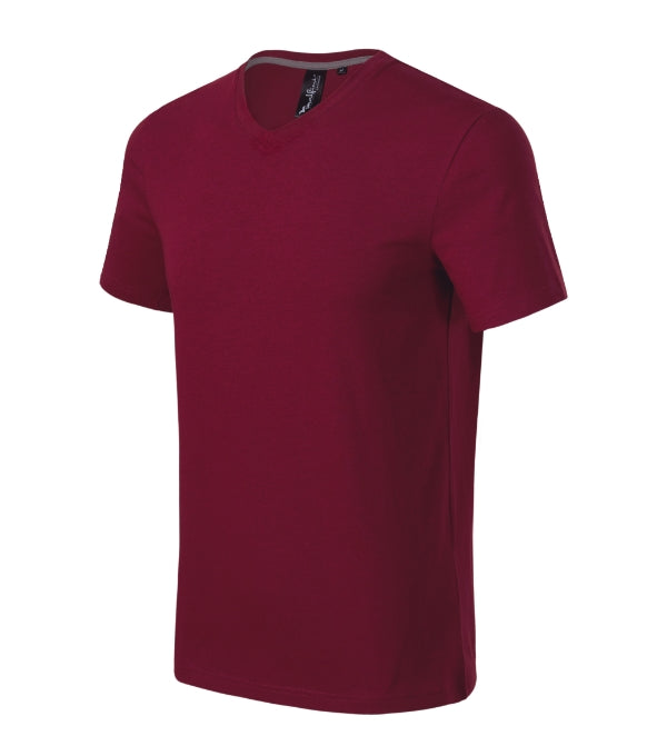 Action V-neck 700 Tričko pánske — garnet