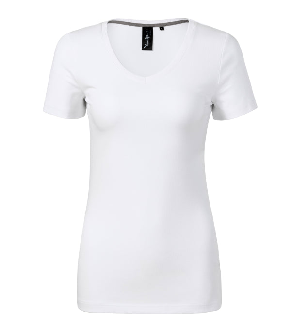 Action V-neck 701 Tričko dámske — biela
