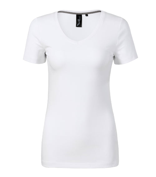 Action V-neck 701 Tričko dámske — biela