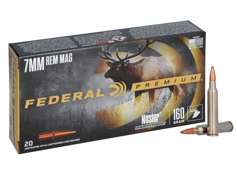 7mm Remington Magnum Federal Premium Nosler Partition 160gr/10,37g (P7RF)