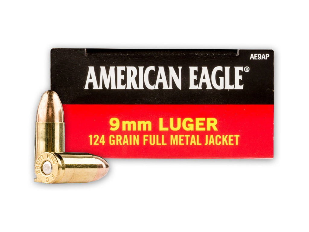 9mm Luger American Eagle 124gr/8,04g FMJ (AE9AP)