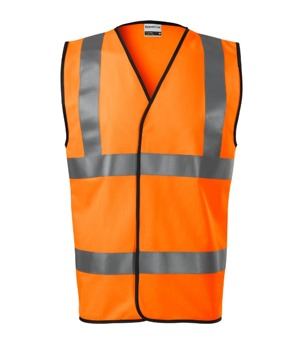 HV Bright 9V3 Bezpečnostná vesta unisex — fluorescenčná oranžová