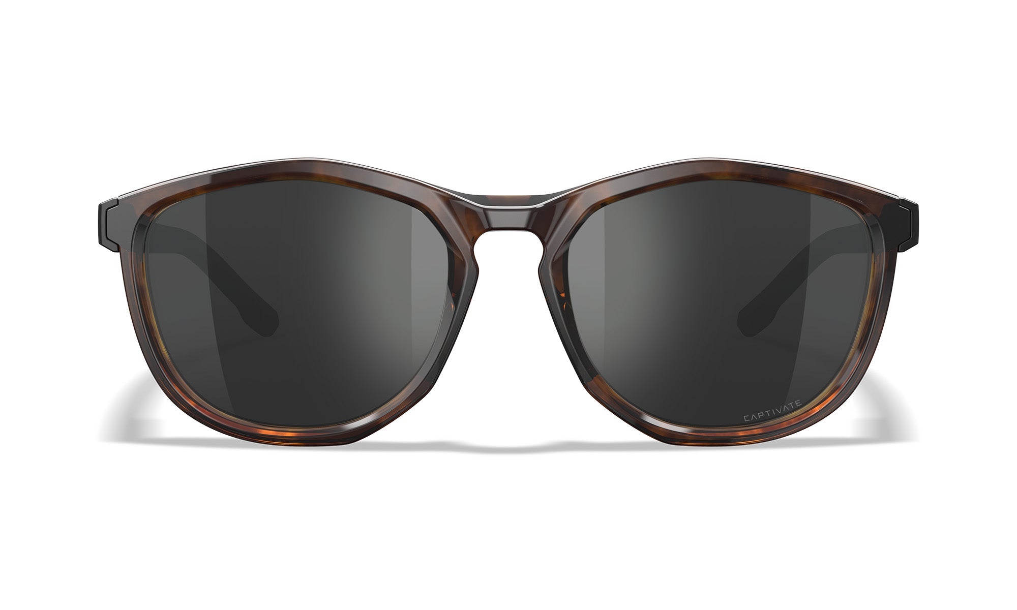 Wiley X WX BRAVO — Captivate Polarized -  Grey, Gloss Tortoise/Gloss Black