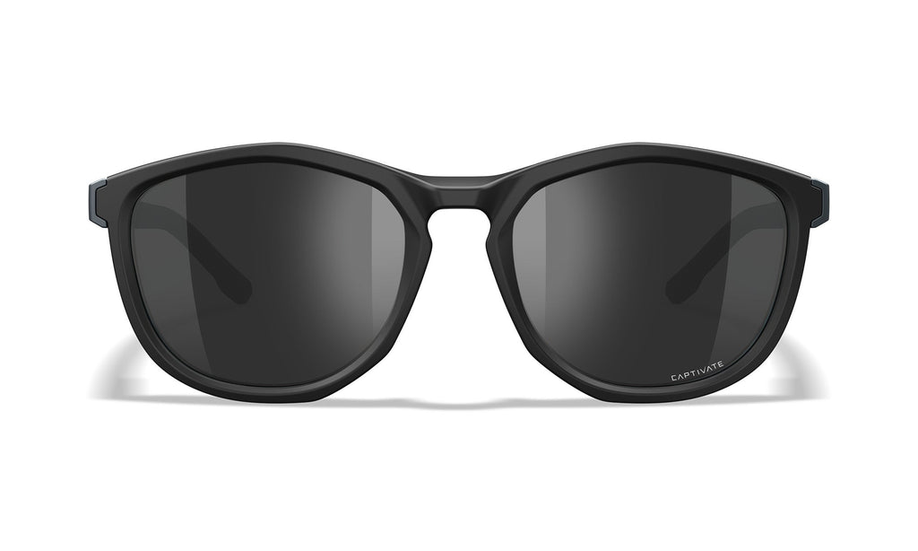 Wiley X WX BRAVO — Captivate - Black Mirror - Grey, Matte Black/Graphite Grey