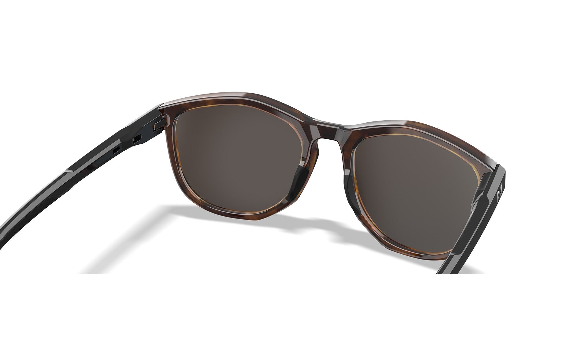 Wiley X WX BRAVO — Captivate Polarized - Green Mirror - Amber, Gloss Tortoise/Gloss Black