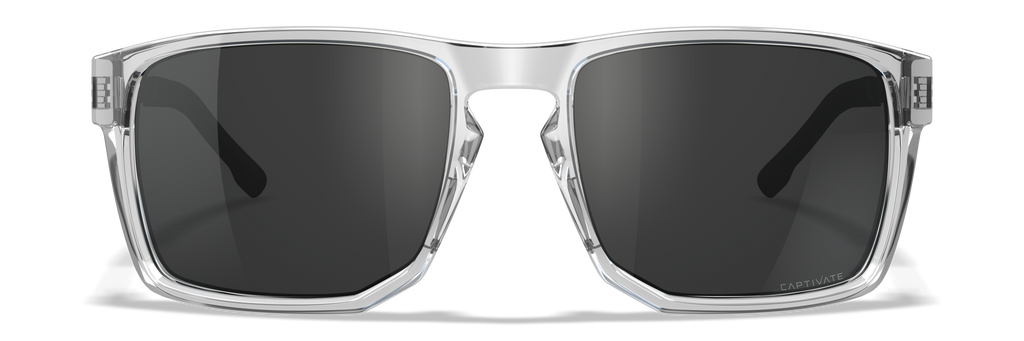 Wiley X WX APEX — Captivate Grey, Gloss Crystal Clear by Wiley X - Tactical Sunglasses