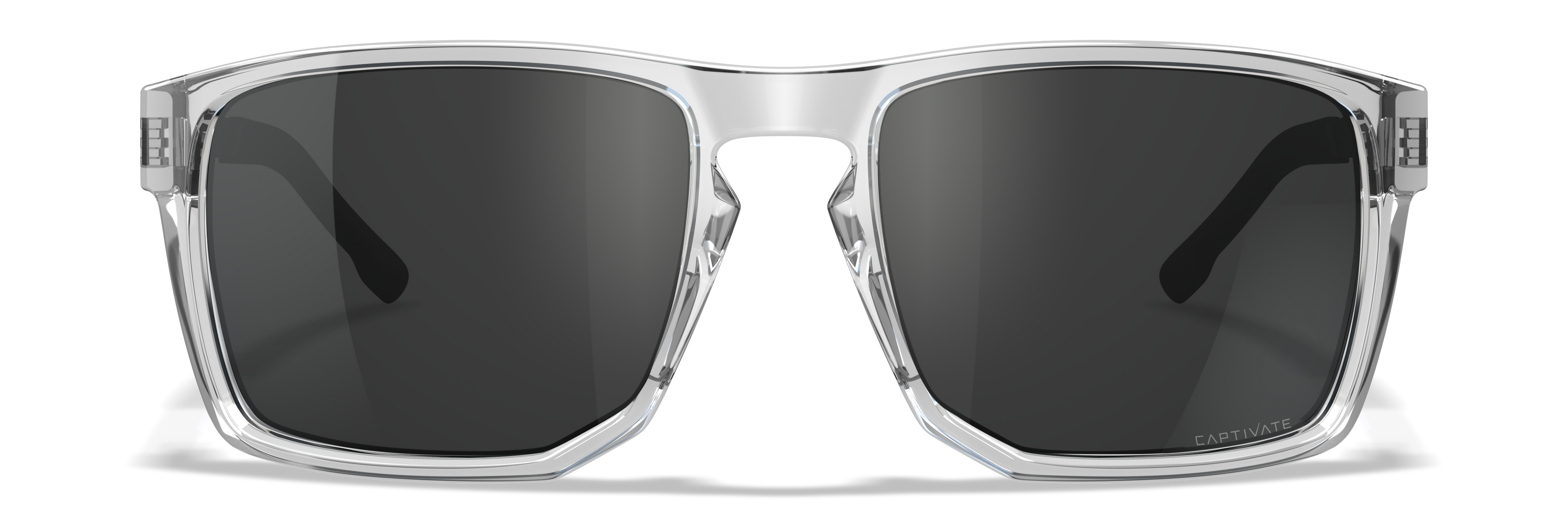 Wiley X WX APEX — Captivate Grey, Gloss Crystal Clear by Wiley X - Tactical Sunglasses