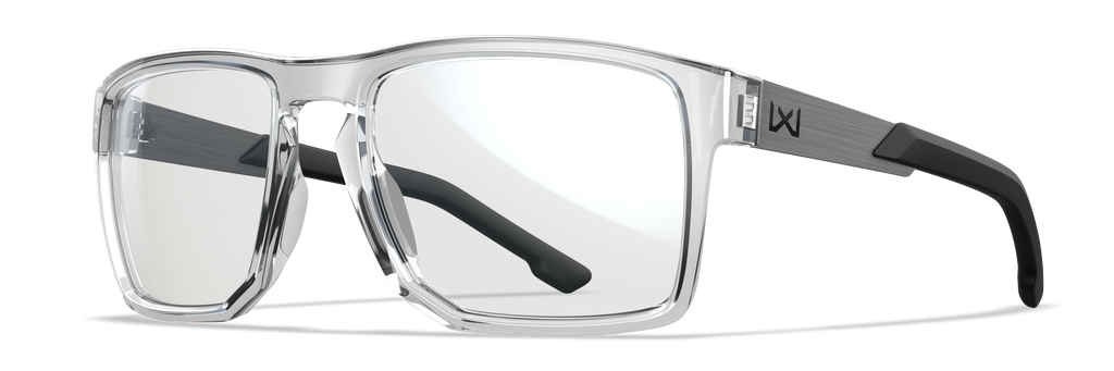 Wiley X WX APEX — Captivate Grey, Gloss Crystal Clear by Wiley X - Tactical Sunglasses
