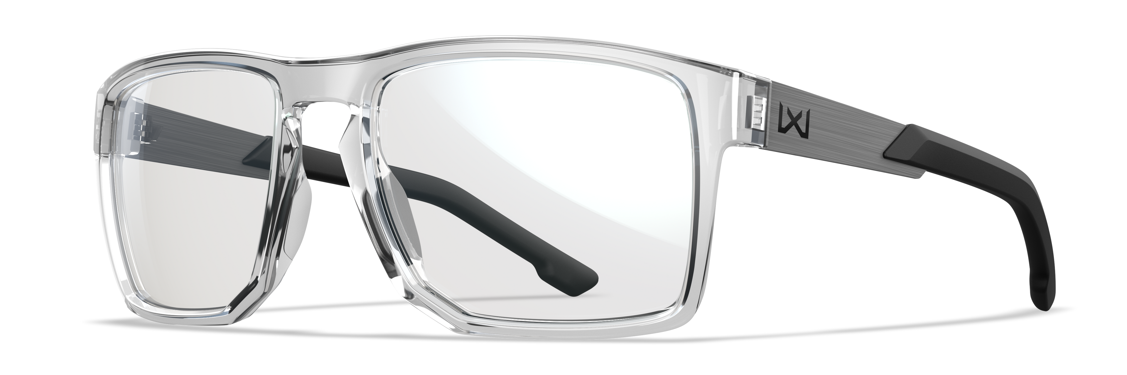 Wiley X WX APEX — Captivate Grey, Gloss Crystal Clear by Wiley X - Tactical Sunglasses
